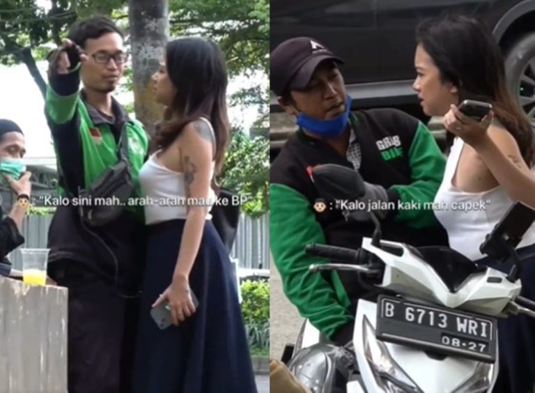 Viral Wanita Sengaja Tempelkan Payudara ke Driver Ojol Saat Tanya Alamat Demi Konten