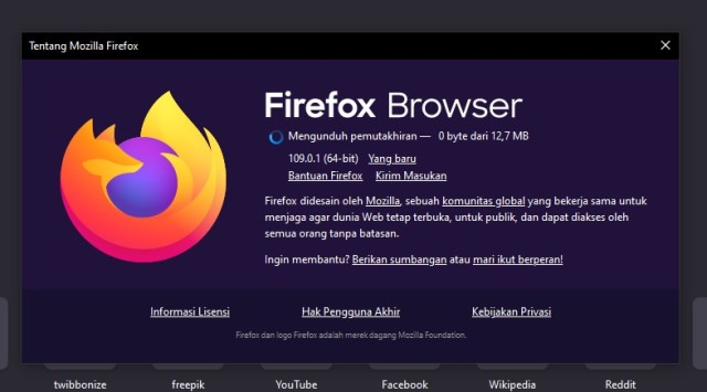 Cara Update Mozilla Firefox