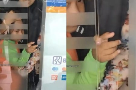 Ngeri Jari Bocah Perempuan Terjepit Pintu ATM Sampai Bengkak