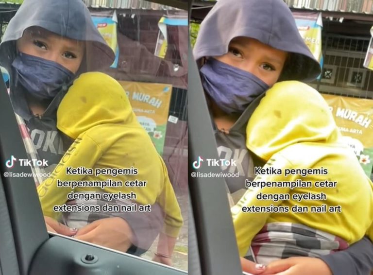 Berpenampilan Cetar, Pengemis ini Pakai Eyelash Extension dan Nail Art Saat Minta-minta Penampilan Cetar Pengemis Wanita Pakai Eyelash Extension dan Nail Art Saat Minta minta