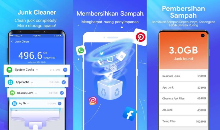 Aplikasi Pembersih Sampah Tersembunyi