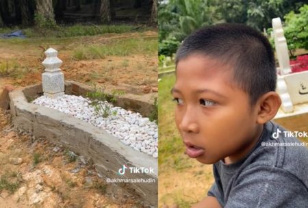 Bocah 11 Tahun Perbaiki Makam Ayah Sendiran Selama 20 Hari Kisahnya Bikin Terenyuh