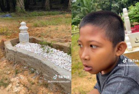 Bocah 11 Tahun Perbaiki Makam Ayah Sendiran Selama 20 Hari Kisahnya Bikin Terenyuh