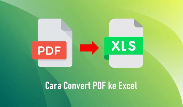 Cara Convert PDF ke Excel