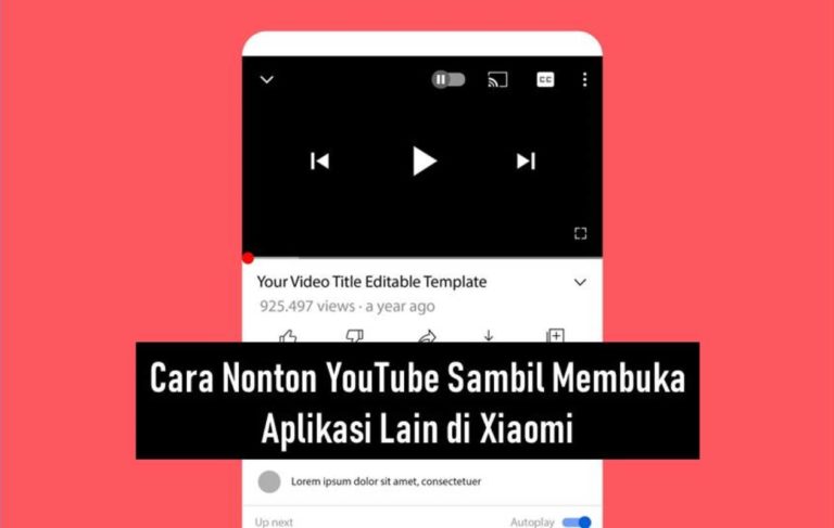 Cara Nonton YouTube Sambil Membuka Aplikasi Lain di Xiaomi