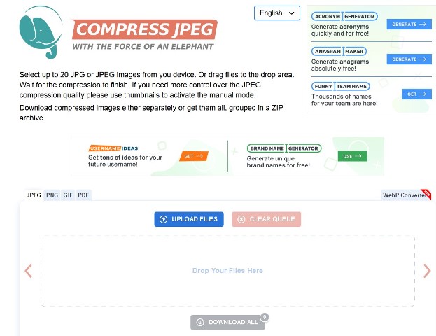 Compress JPEG - Situs Kompres Foto