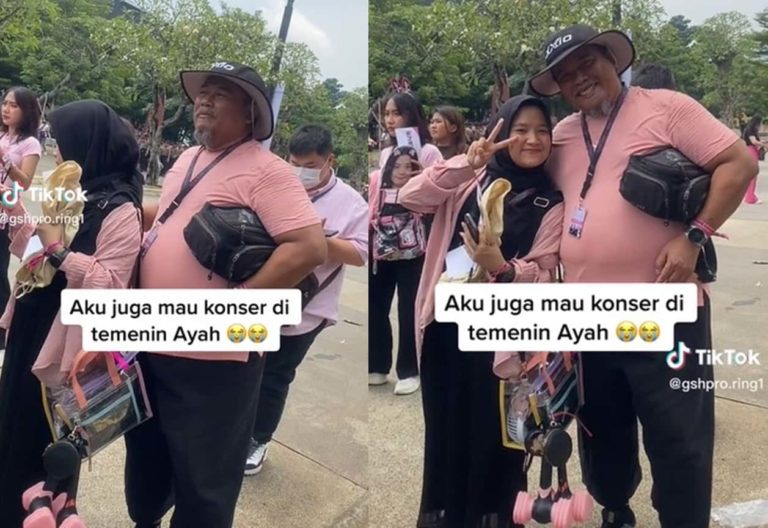 VIRAL Momen Cewek Nonton Konser BLACKPINK Ditemani Ayah Bikin Iri