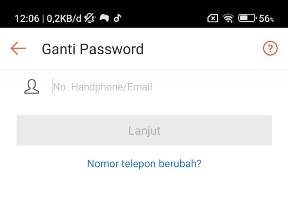 Ganti Password Shopee