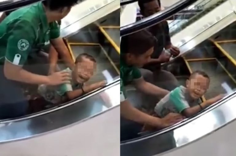 Ngilu Banget Tangan Bocah Terjepit Eskalator di Mal Gara gara Uang Rp 5 Ribu