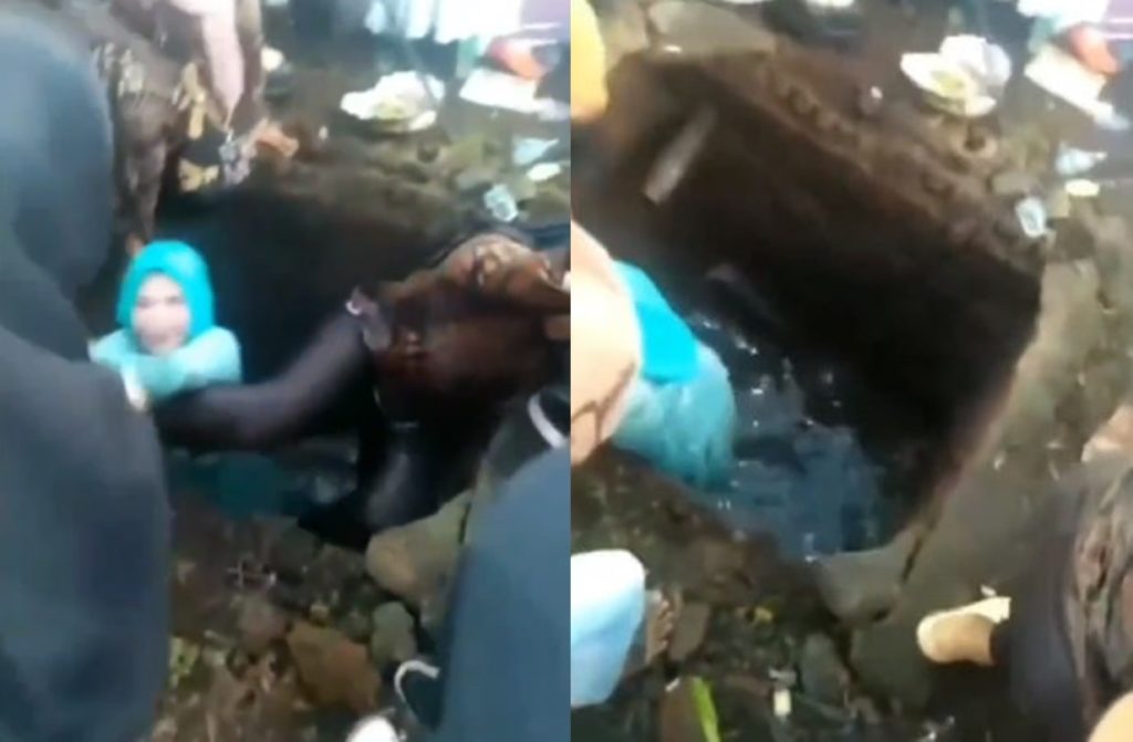 Apes! Tamu Undangan Tercebur ke Dalam Septic Tank Saat Mau Prasmanan