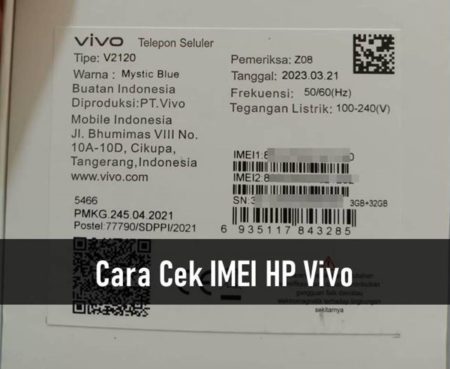 Cara Cek IMEI HP Vivo