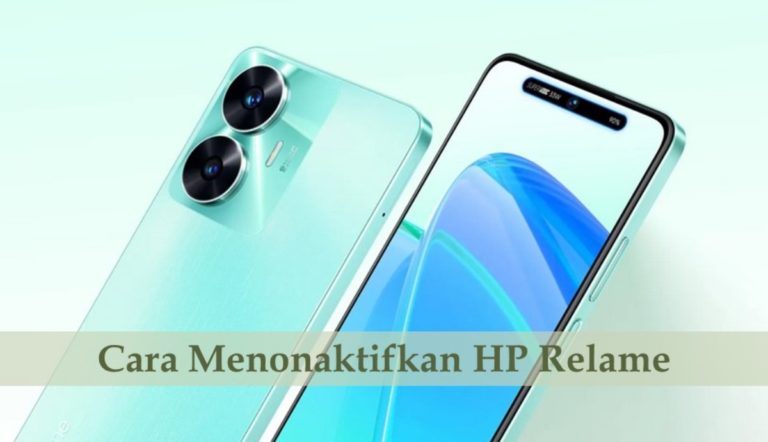 Cara Menonaktifkan HP Realme