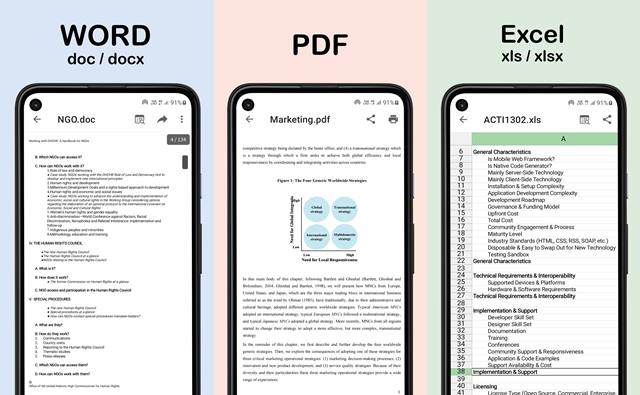Document Viewer PDF, DOC, ZIP