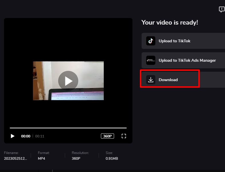 Download Video CapCut - Cara mengubah video landscape menjadi portrait di capcut