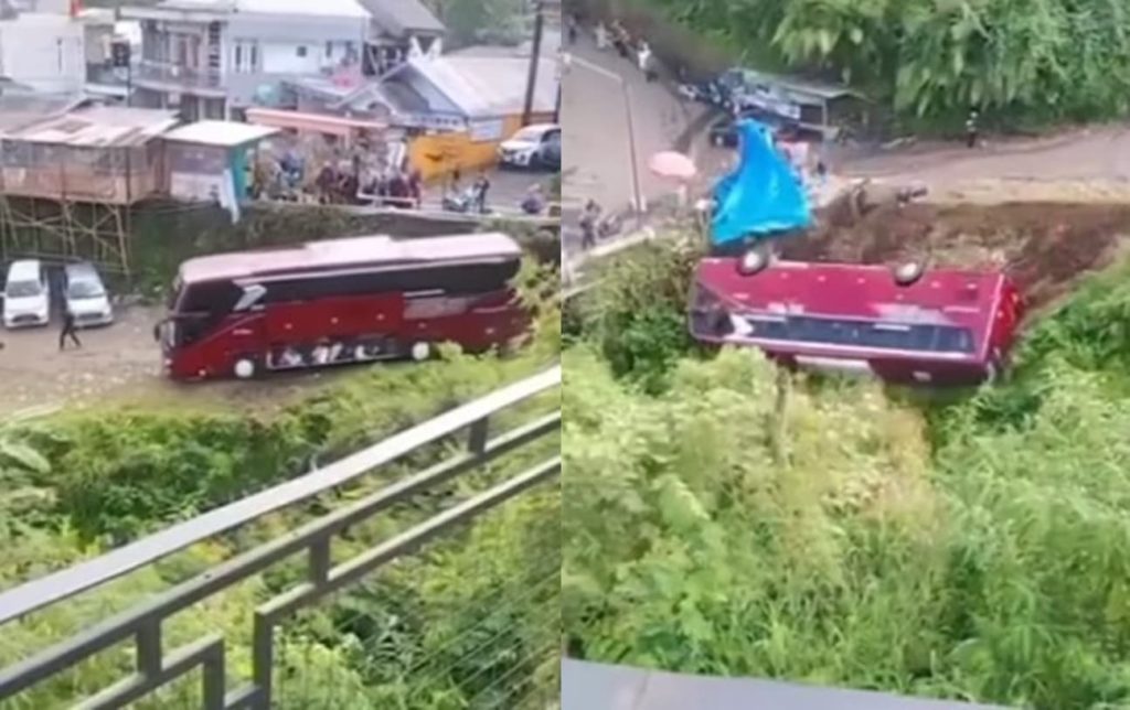 Kronologi Bus Pariwisata Masuk Jurang di Guci Tegal, 1 Penumpang Tewas