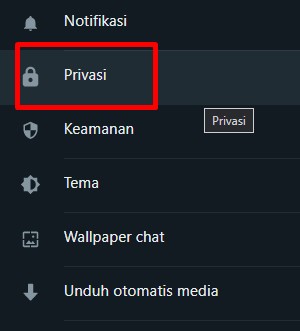 Privasi WhatsApp