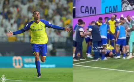 VIRAL Momen Cristiano Ronaldo Selebrasi Sujud Syukur Usai Cetak Gol