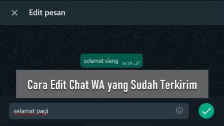 Cara Edit Chat WA