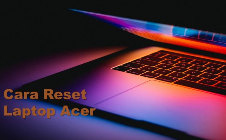 Cara Reset Laptop