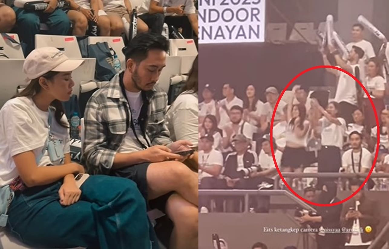 Diisukan Selingkuh, Syahnaz Sadiqah Keciduk Asyik Nonton Lagi lagi Tenis Bareng Suami