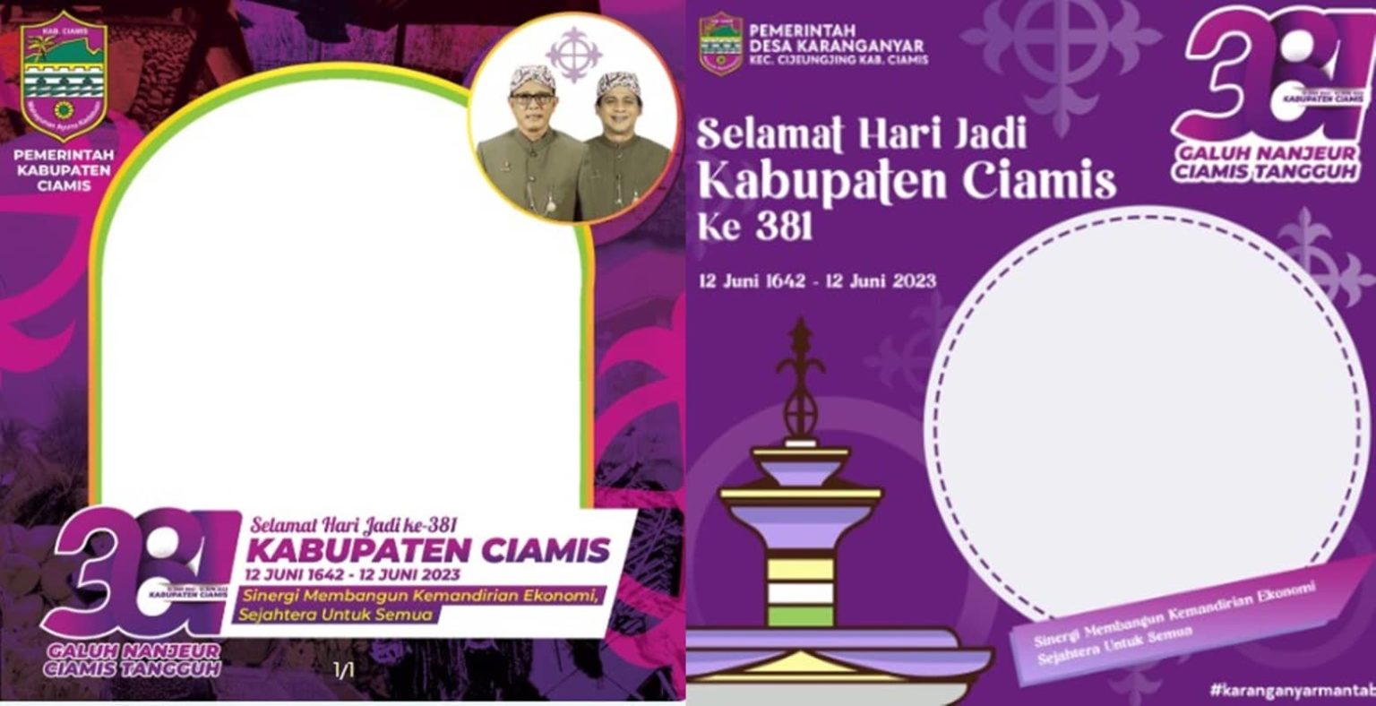 Kumpulan Twibbon dan Kata Ucapan Hari Jadi Kabupaten Ciamis 2023 