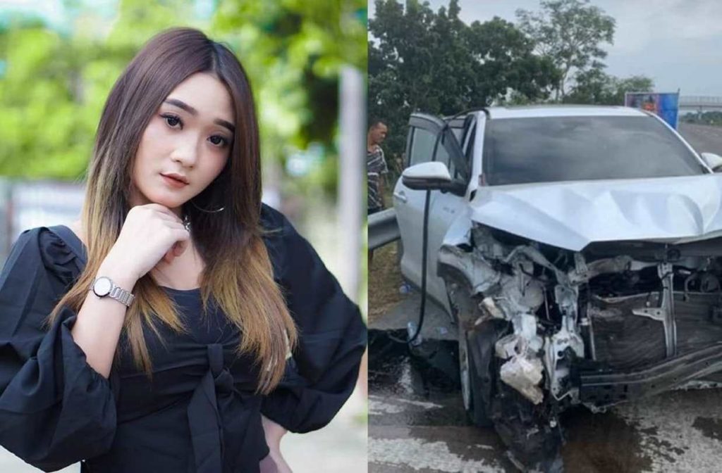 Pedangdut Difarina Indra Kecelakaan di Tol Jombang, Mobil Sampai Ringsek