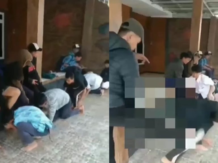 VIRAL Video Aksi Bullying 5 Pelajar Disuruh Cium Kaki Lalu Kepalanya Ditendang