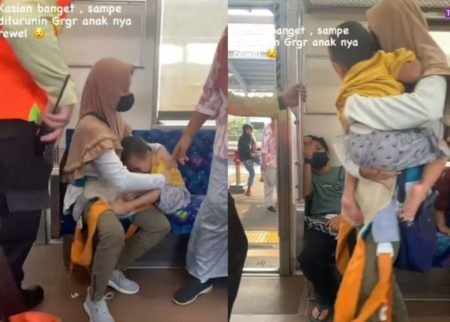 Viral Video Ibu Diturunkan Petugas dari KRL Gegara Anaknya Rewel, Faktanya