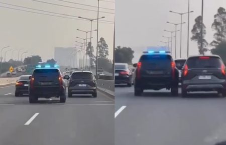 Duh! Bahayakan Mobil Lain, Pajero Polisi Ugal ugalan Saat Kawal Camry 'ZZH' di Tol