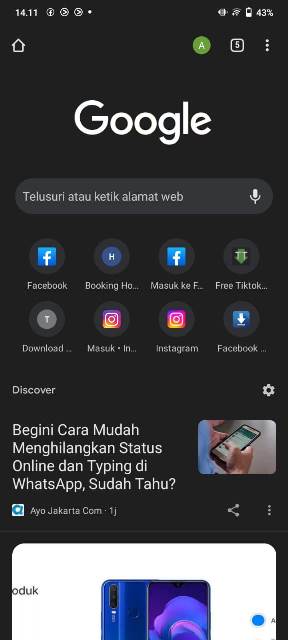 Full screen Chrome Android