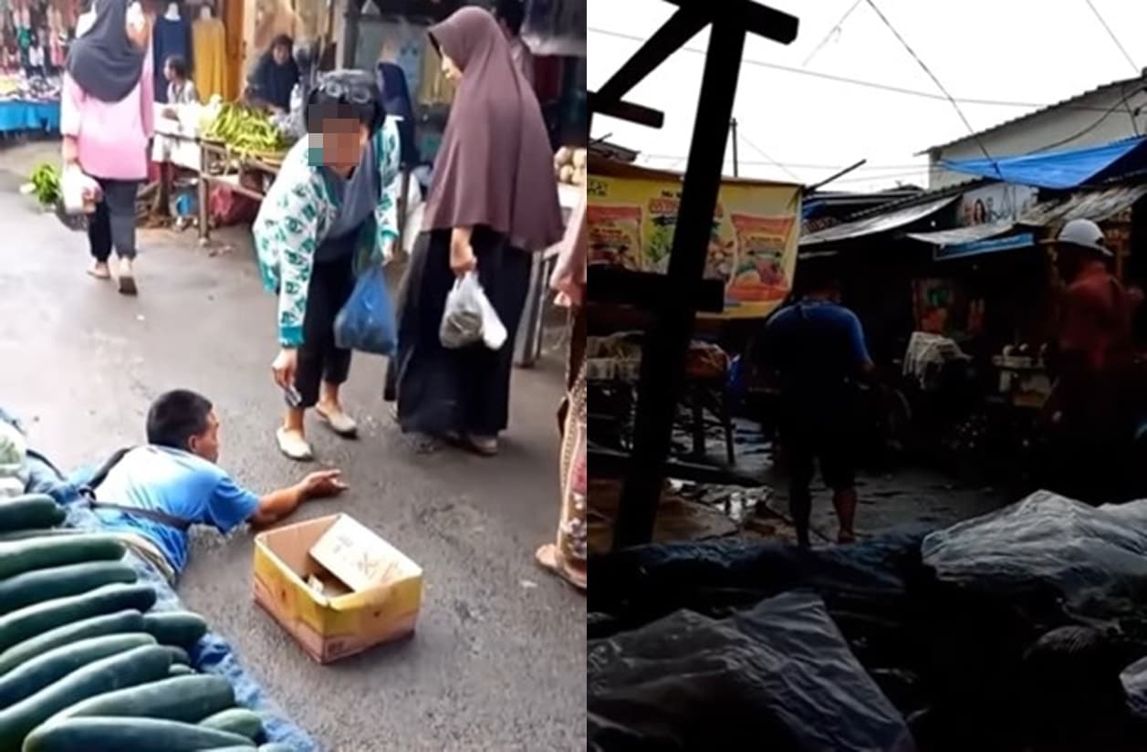 VIRAL Video Pengemis Keciduk Pura pura Lumpuh, Auto Ngibrit Saat Diusir