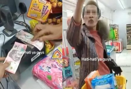 Keder! Pria ini Malah Ngamuk ke Kasir Minimarket Usai Ditolak Bayar Pakai Uang Mainan