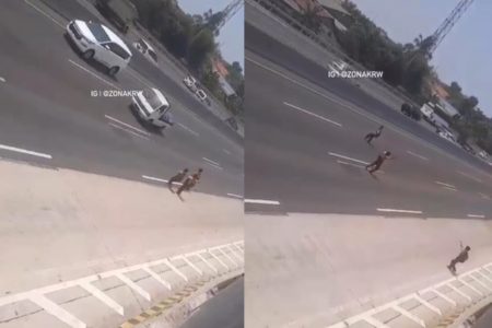 Parah! 3 Bocah SD Nekat Masuk Tol Lalu Jingkrak jingkrak di Tengah Jalan