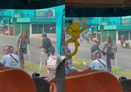 Bikin Terharu, Pria Disabilitas Tetap Sempatkan Berbagi ke Teman Saat Dapat Rezeki