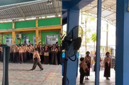 Momen Gemes Bocah Berbaju Pramuka Jadi Pemimpin Upacara, Lho Kok Mirip Russell 'UP'