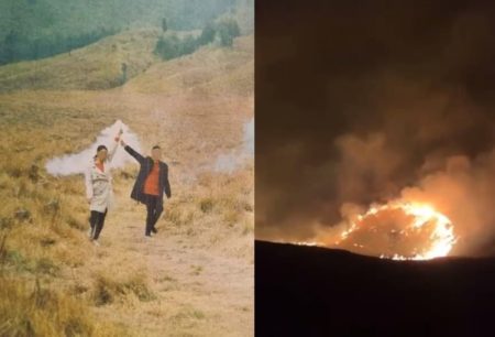 Savana Bromo Kebakaran Karena Flare Prewedding, Manajer WO Jadi Tersangka