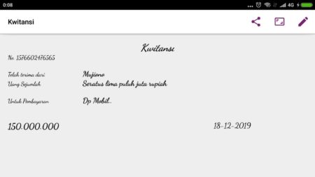 Aplikasi Kwitansi Digital