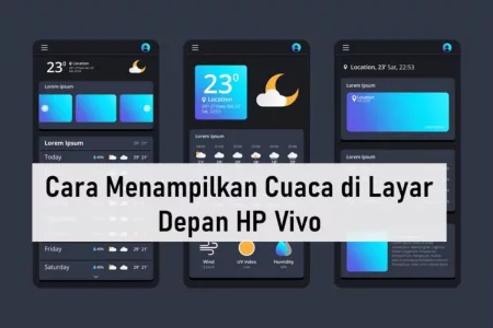 Cara Menampilkan Cuaca di Layar Depan HP Vivo