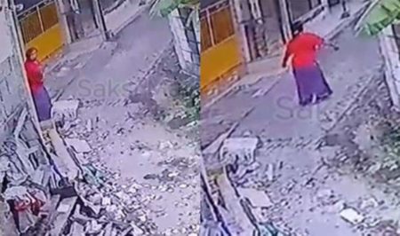 Gak Kapok! Masriah Berulah Lagi Buang Sampah ke Rumah Tetangga Sambil Joget