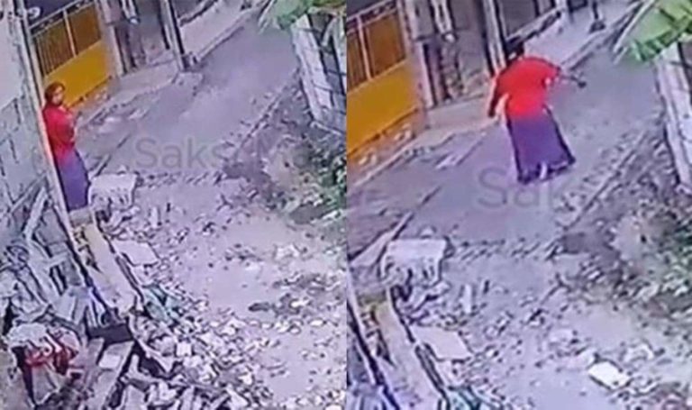 Gak Kapok! Masriah Berulah Lagi Buang Sampah ke Rumah Tetangga Sambil Joget