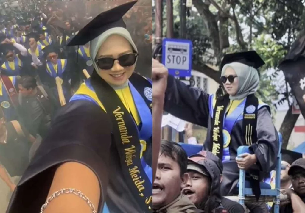 Keren! Mahasiswi Satu satunya di Teknik Mesin Diarak Bak Ratu Saat Wisuda