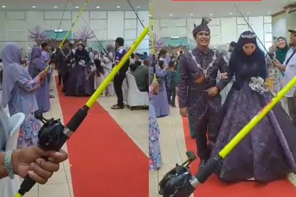 Pernikahan Unik, Ada Prosesi 'Pancing Pora' Saat Resepsi Digelar