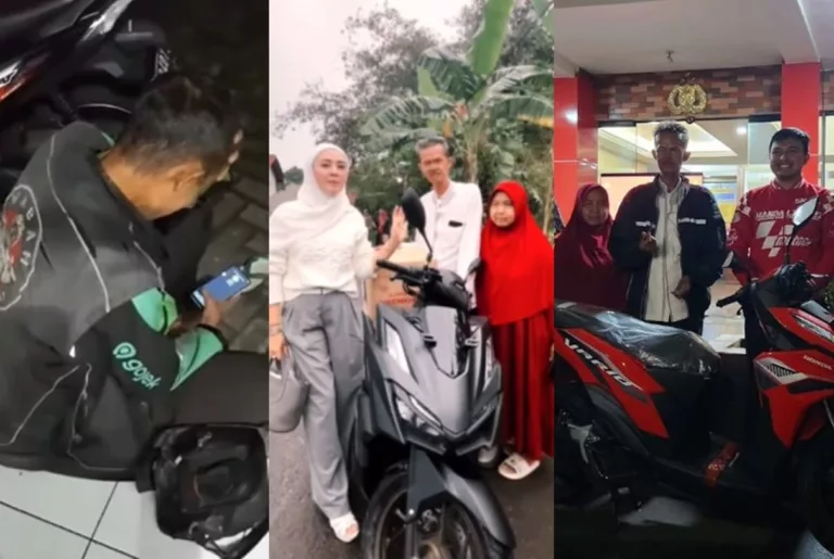 VIRAL Kisah Driver Ojol Motornya Hilang Saat Salat Isya, Kini Dapat 2 Motor Sekaligus