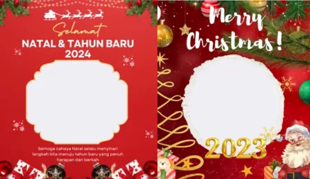 30 Link Twibbon Hari Natal 2023 dan Tahun Baru 2024 Desain Terbaru