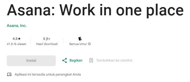 Asana Work in one place