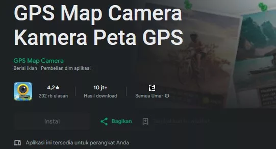 GPS Map Camera Kamera Peta GPS