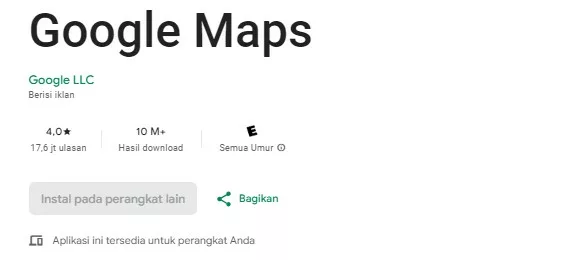 Google Maps Aplikasi titik koordinat lokasi