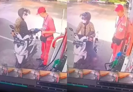 VIRAL Video Emak emak Malah Kabur Usai Isi Bensin di SPBU, Sengaja atau Lupa