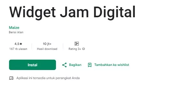 Widget Jam Digital