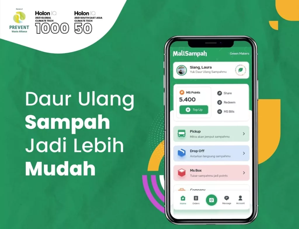 Aplikasi daur ulang sampah